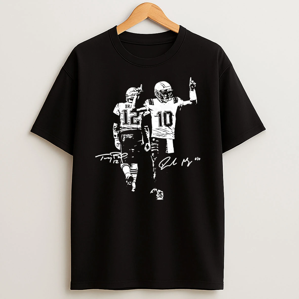 Tom Brady Drake Maye New England Patriots Signature Shirts