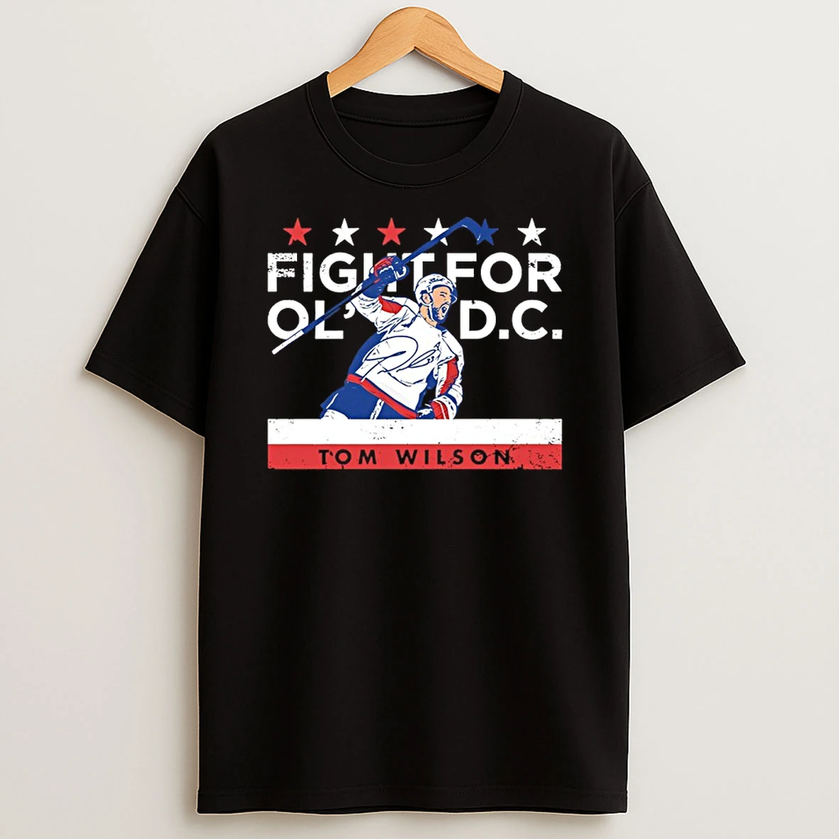 Tom Wilson Washington Capitals Fight For Old Dc Signature Shirts