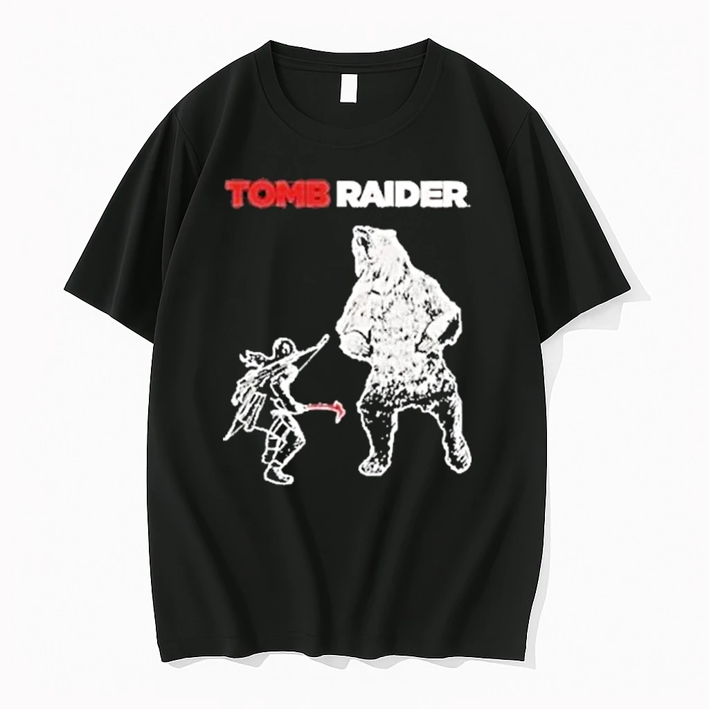 Tomb Raider Lara Vs Bear Shirts