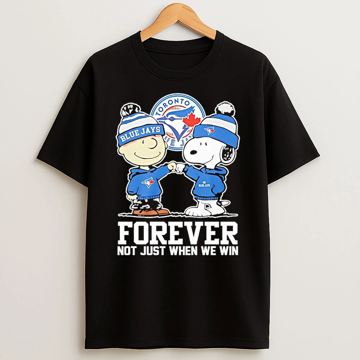 Toronto Blue Jays Charlie Brown And Snoopy Forever Not Just When We Win Shirts