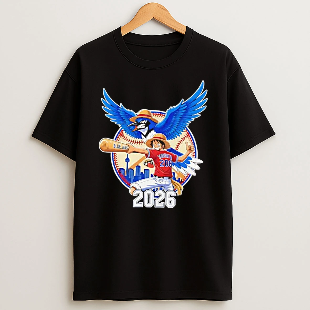 Toronto Blue Jays One Piece 2026 Luffy Shirts
