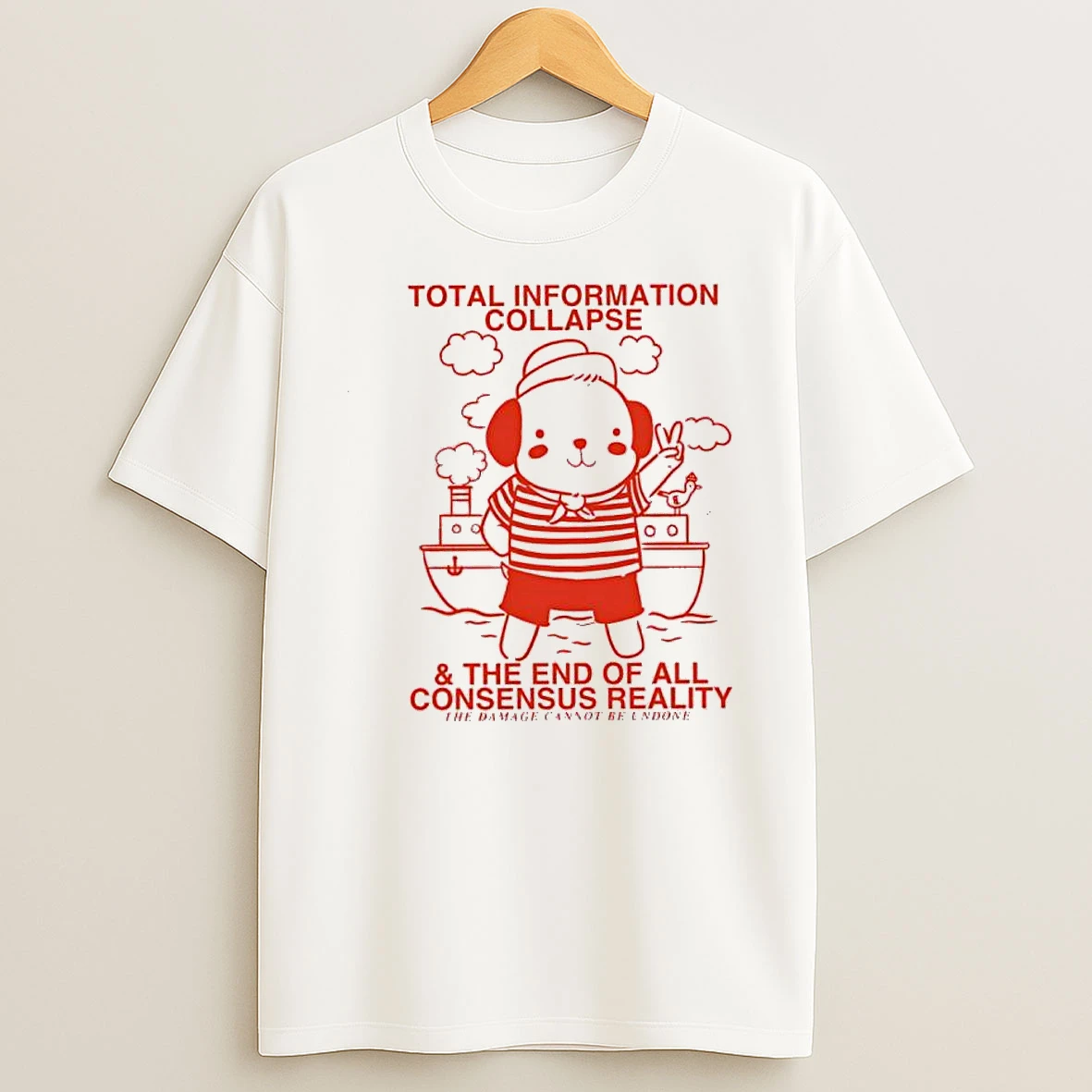 Total Information Collapse Cute Cartoon Shirts