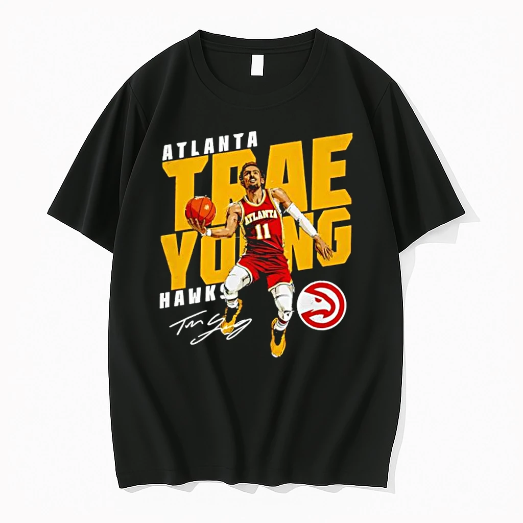 Trae Young Atlanta Hawks Slant Signature Shirts