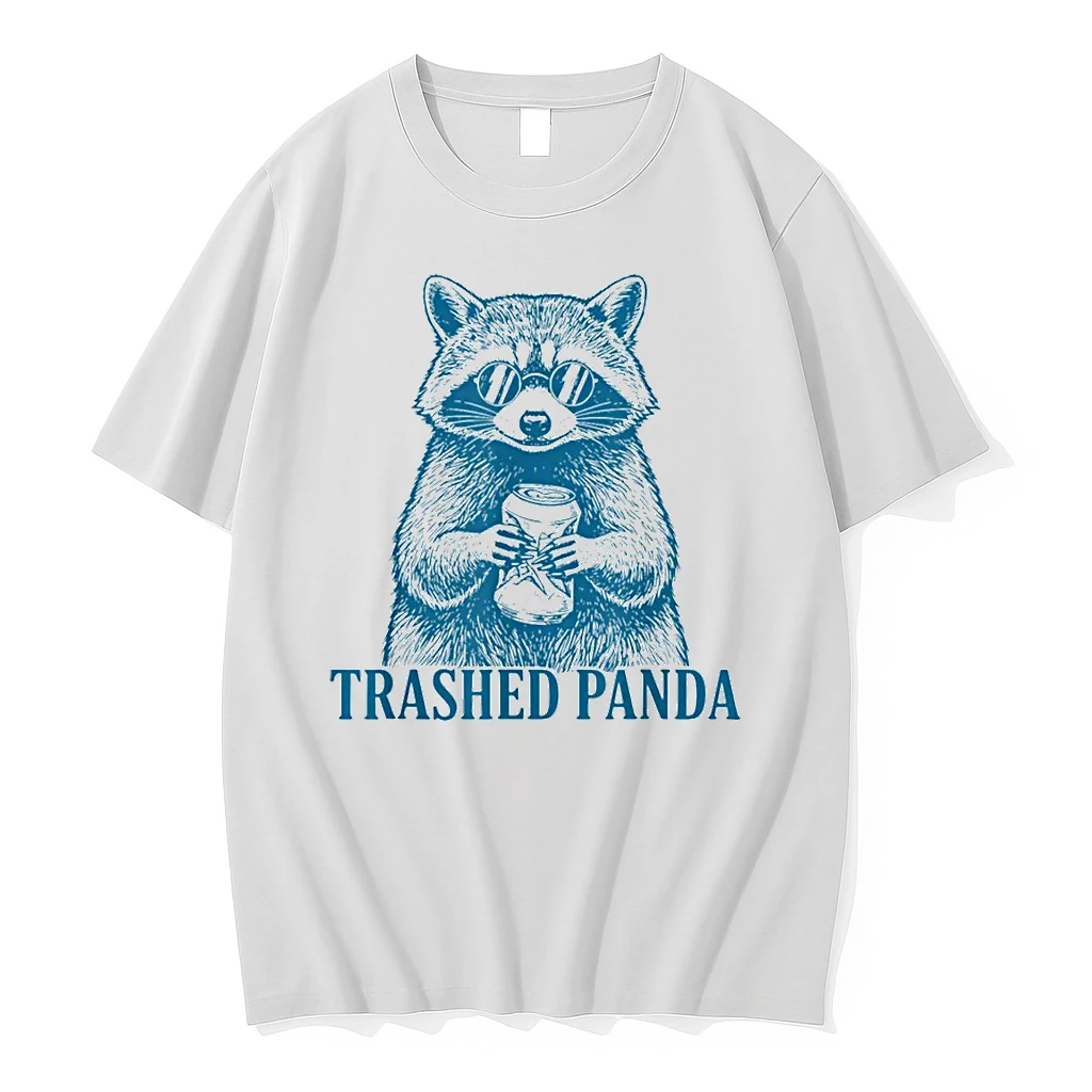 Trashed Panda Racoon Gets Drunk Raccoon Meme Shirts