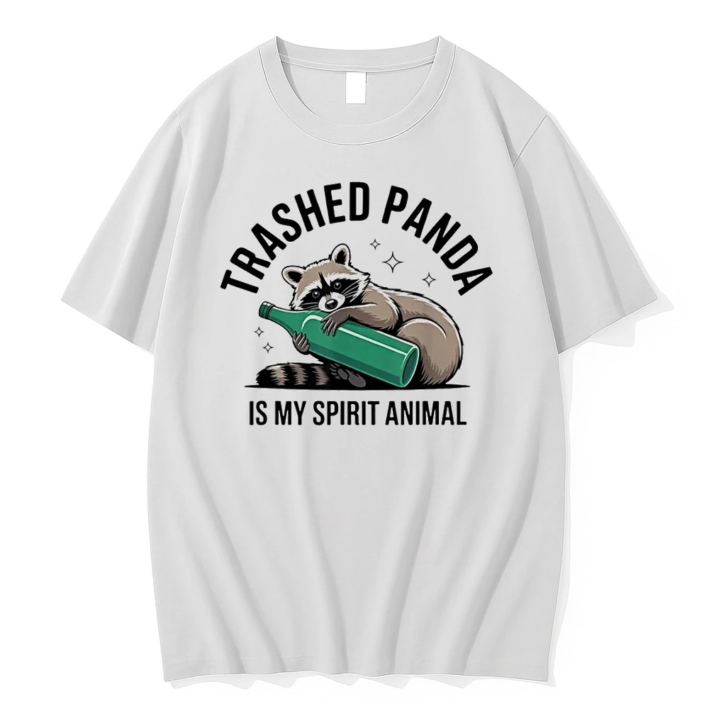 Trashed Panda Spirit Animal Raccoon Meme Humor Vibe Shirts