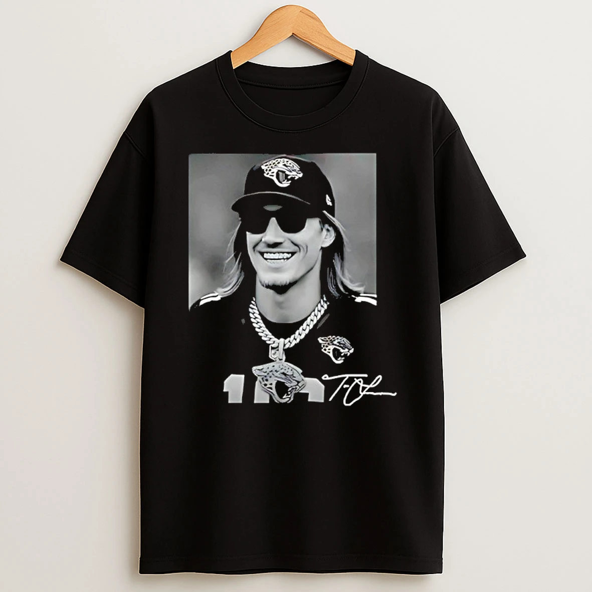 Trevor Lawrence Jacksonville Jaguars Signature Retro Shirts