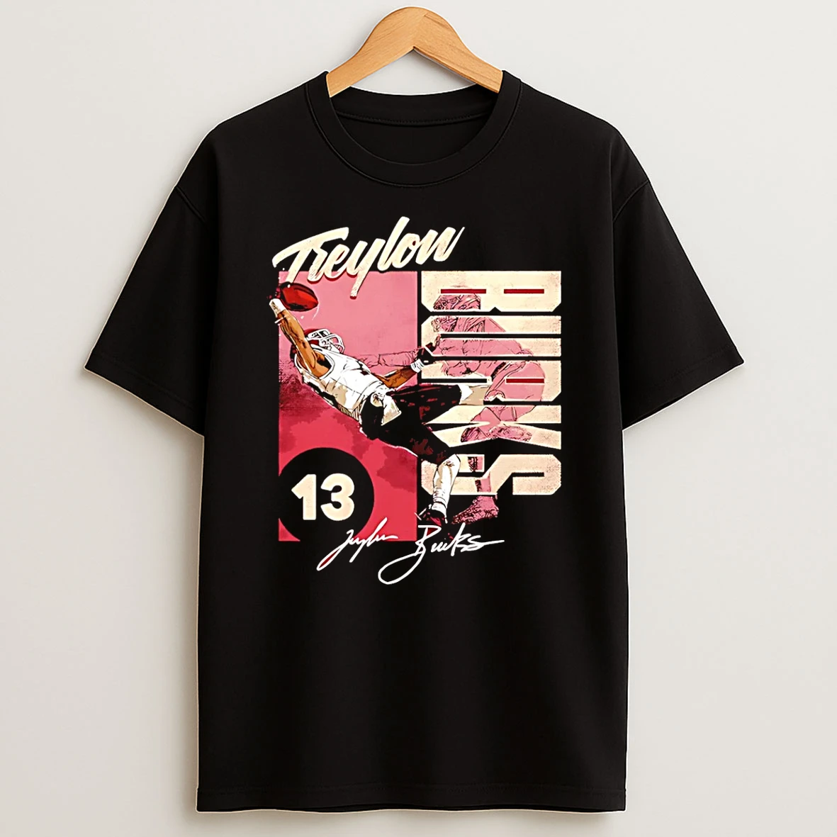 Treylon Burks Washington Commanders One Handed Catch Signature Shirts