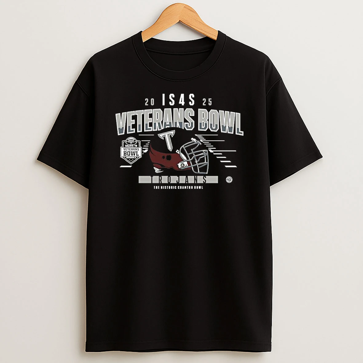 Troy Trojans 2025 Veterans Bowl Helmet Bound Shirts