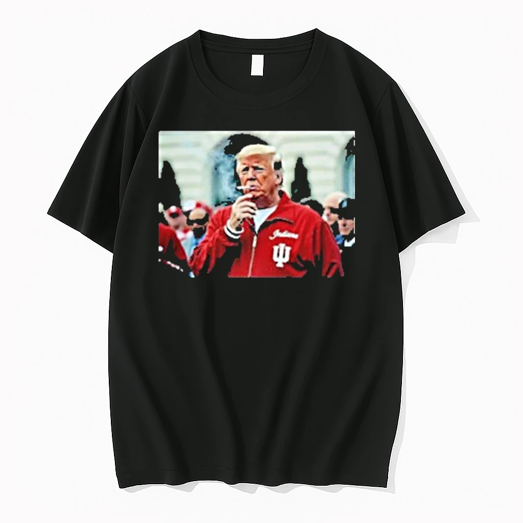 Trump Smoking X Indiana Hoosiers Football Shirts