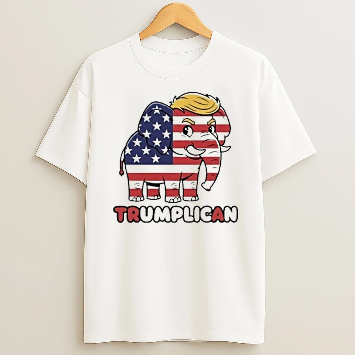 Trumplican Elephant American Flag Shirts
