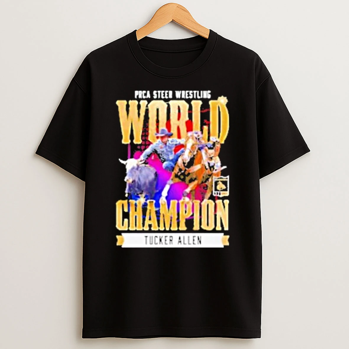 Tucker Allen Nfr 2025 Prca Steer Wrestling World Champion Shirts