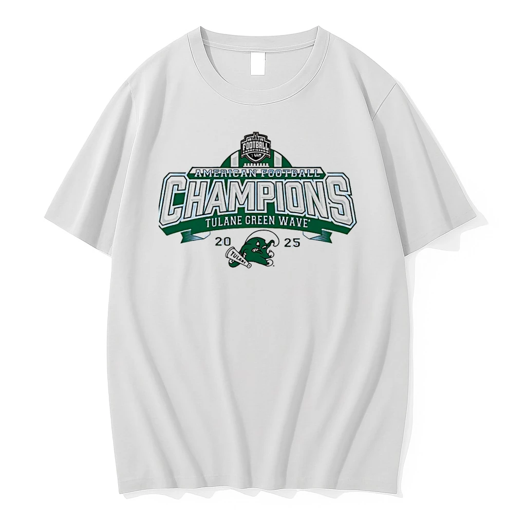 Tulane Football 2025 Aac Champions Shirts