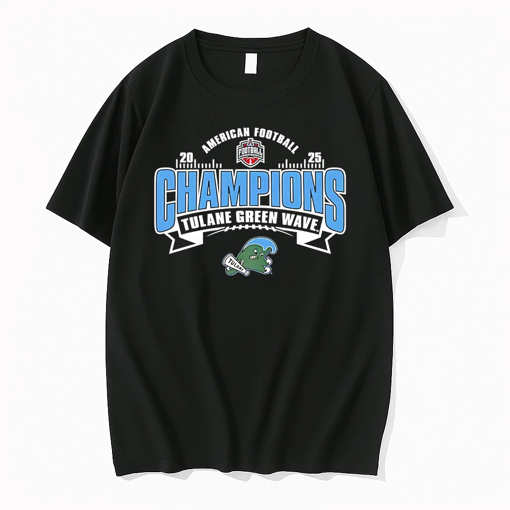 Tulane Green Wave 2025 American Conference Champions Locker Room Shirts