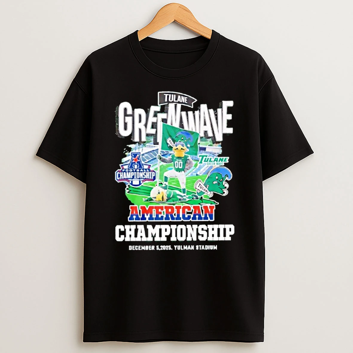 Tulane Green Wave American Championship December 5 2025 Shirts