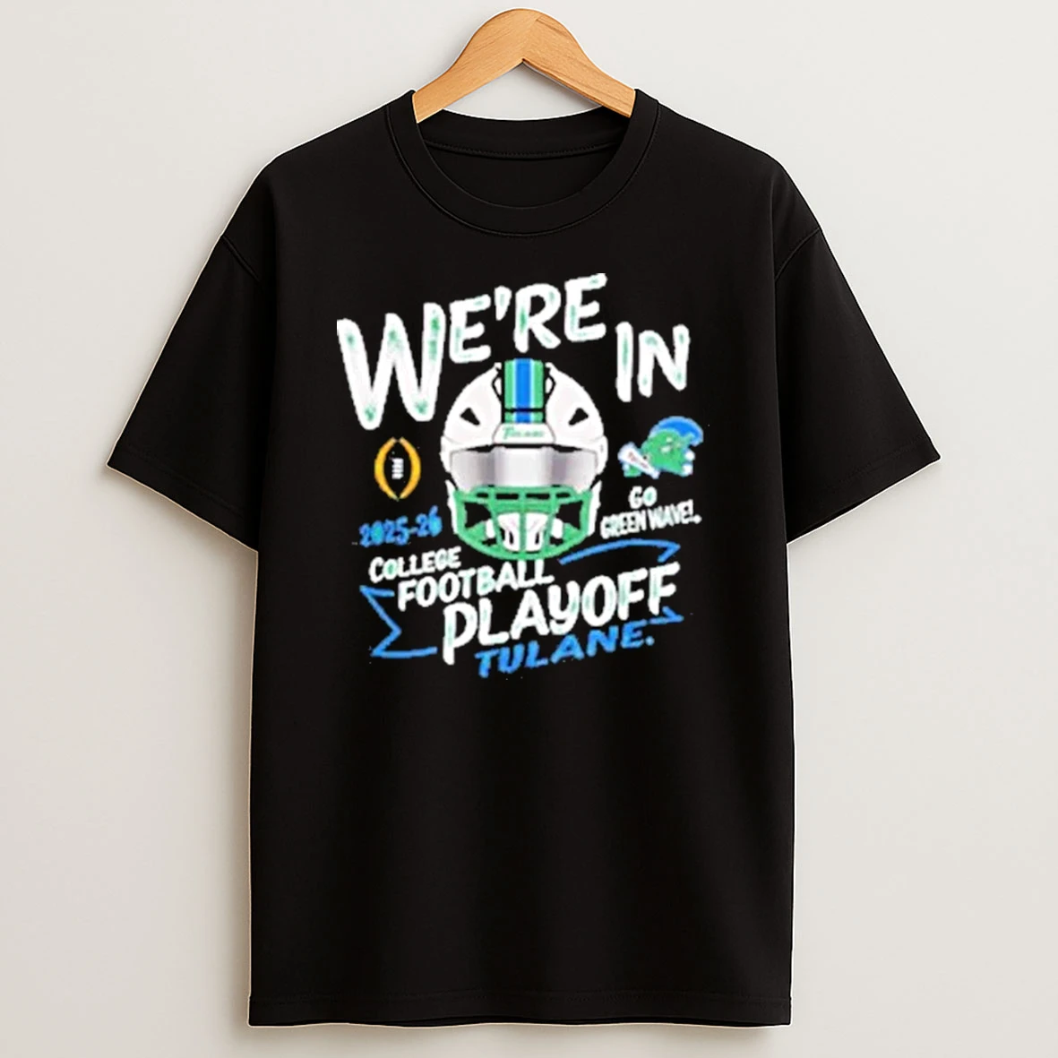 Tulane Green Wave Cfp College Football Playoff 2025 2026 Shirts