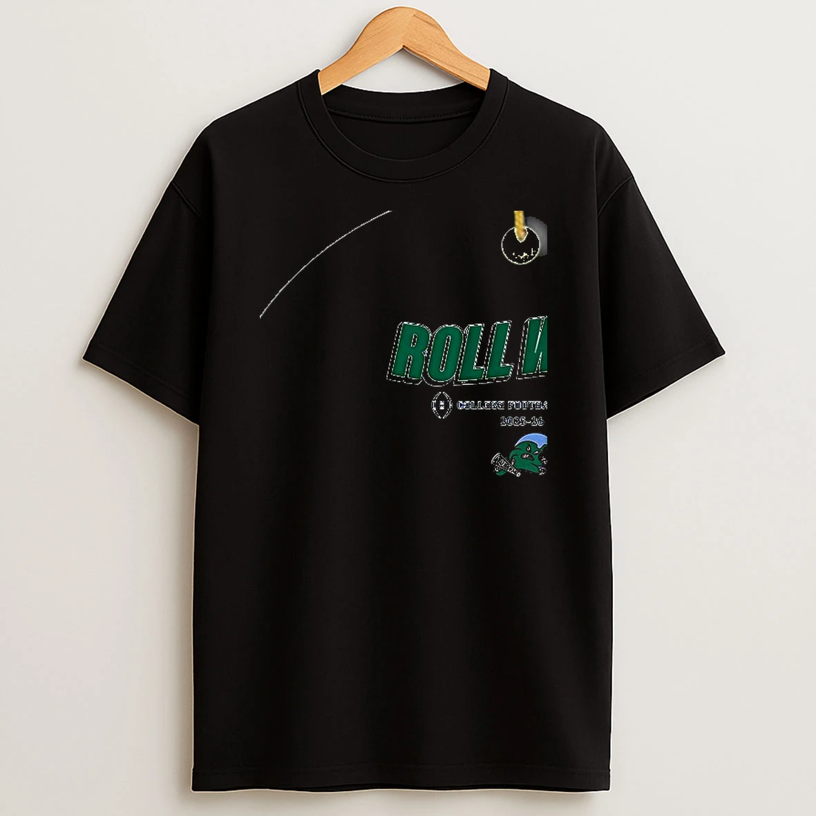 Tulane Green Wave Football Roll Wave 2025 Cfp Team Slogan Shirts