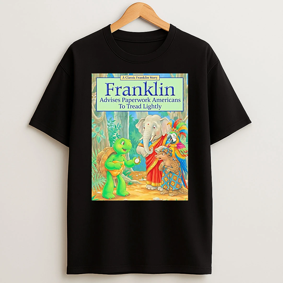 Turtle Franklin Advises Paperwork Americans To Tread Lightly Pete Hegseth Meme Shirts