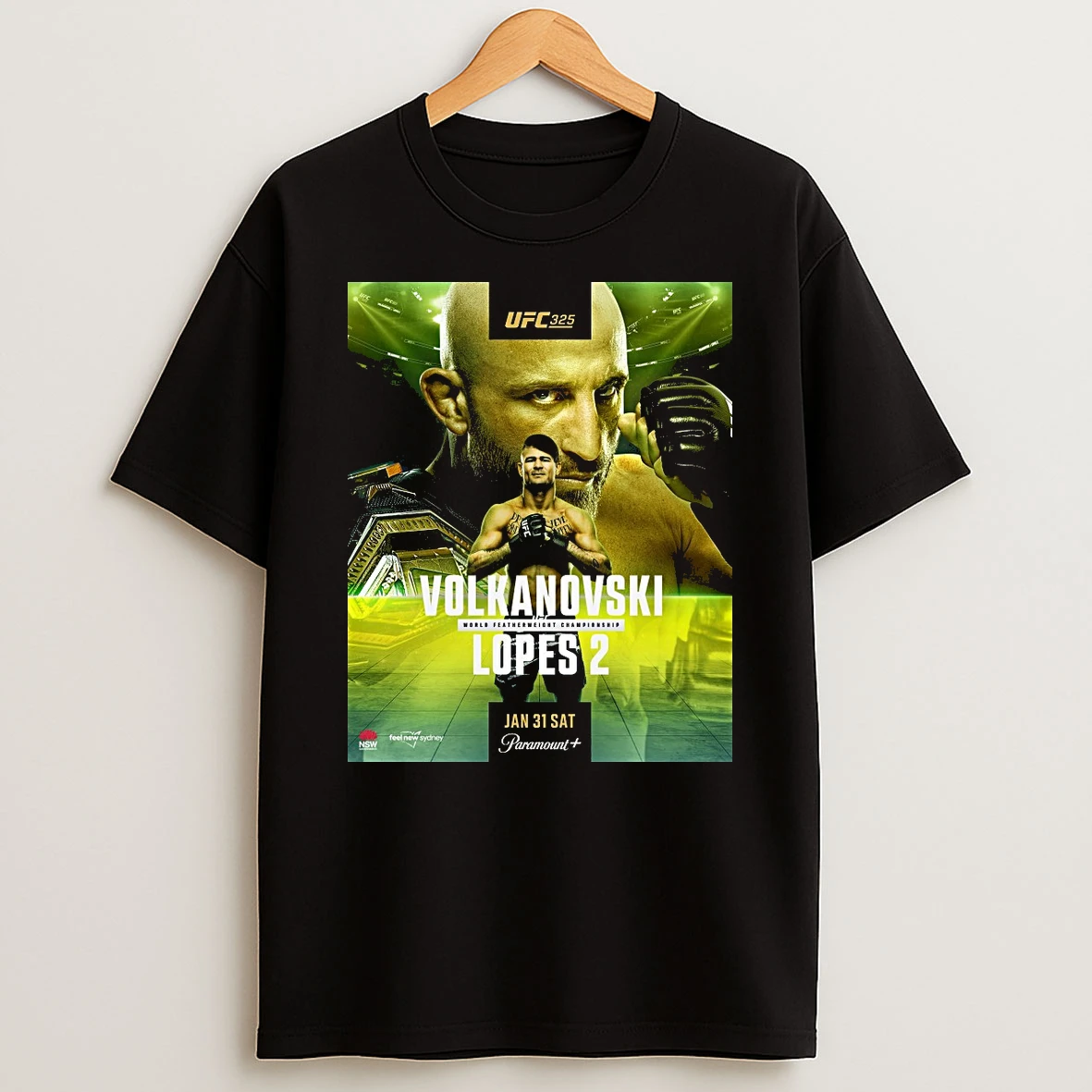 Ufc 325 Volkanovski World Featherweight Championship Lopes 2 Mocom Jan 31 Sat 2025 Shirts