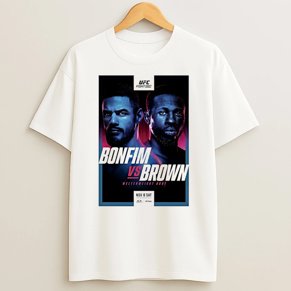 Ufc Fight Night Bonfim Vs Brown Autographed Event Shirts