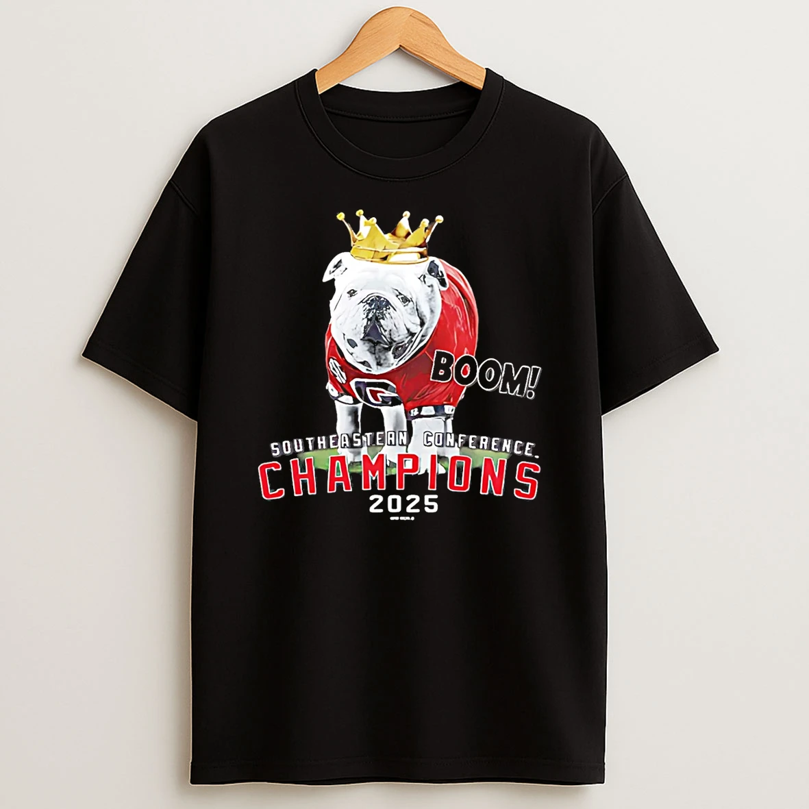 Uga 2025 Sec Champions Mascot Crown Shirts