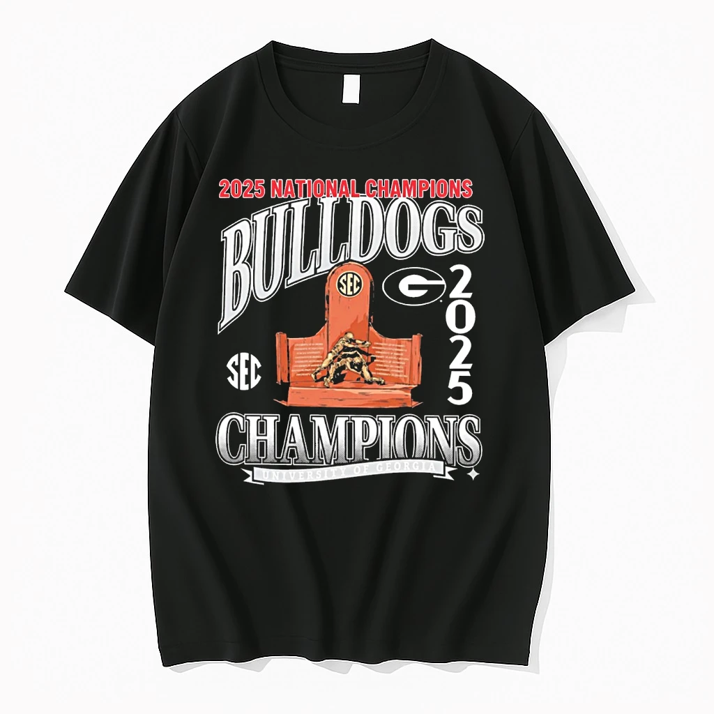 Uga Georgia Bulldogs 2025 Sec Football Champions University Of Georgia Shirts