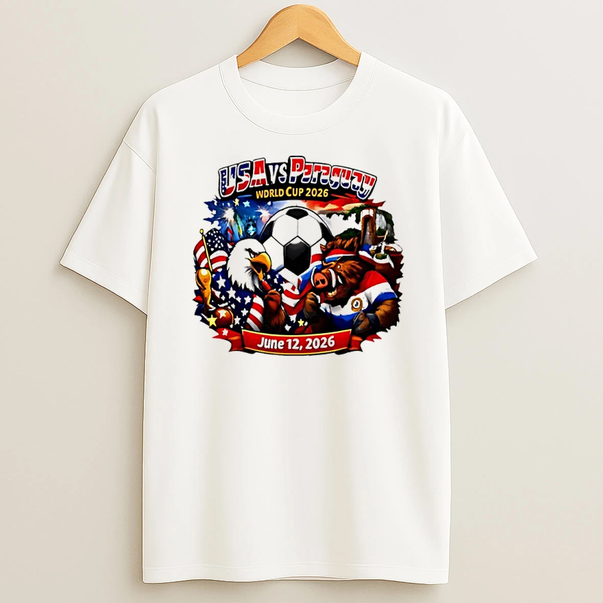 Usa Vs Paraguay 2026 World Cup Mascot Shirts