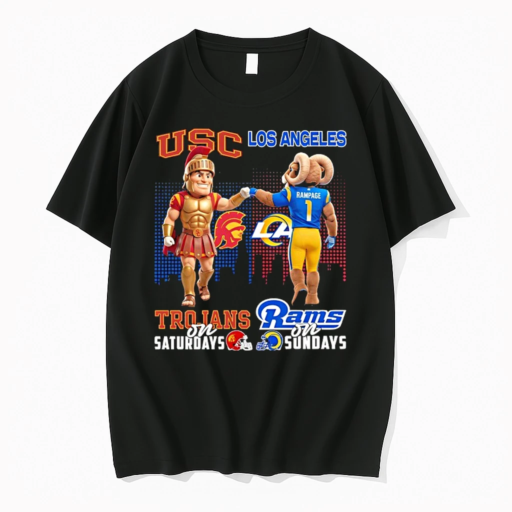 Usc Trojans On Saturdays X Los Angeles Rams On Sundays Mascot Shirts
