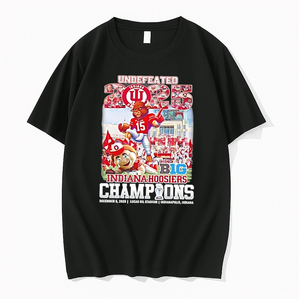 Undefeated 2025 Champions Indiana Hoosiers Beat Ohio State Buckeyes Mascots Shirts