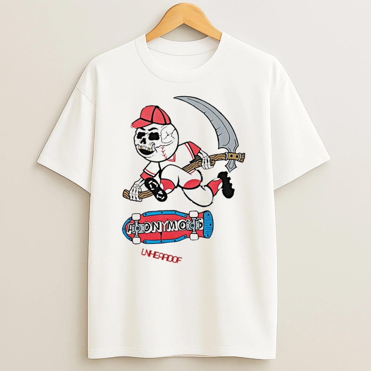 Unheardof Reaper Skater Baseball Graphic Shirts