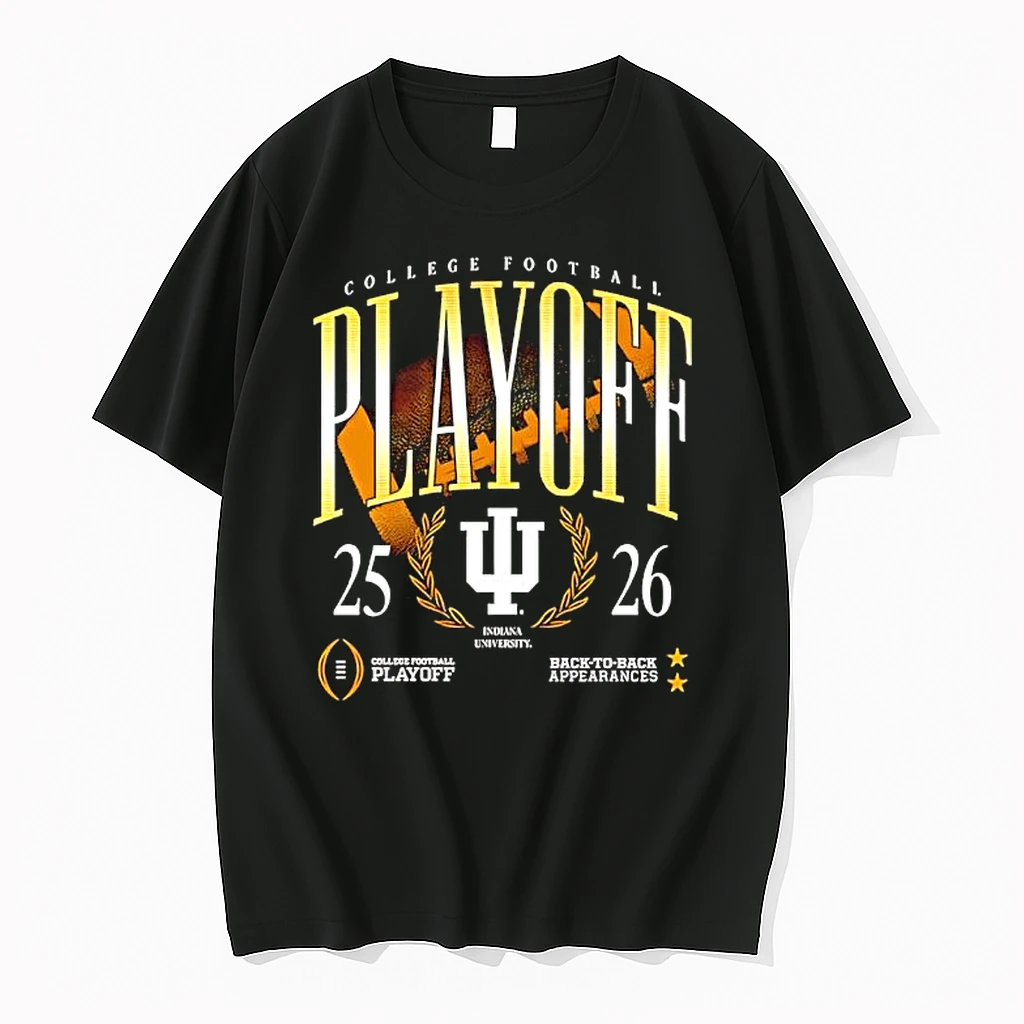 University Hoosiers Back To Back Appearances 2025 2026 College Football Playoff Shirts