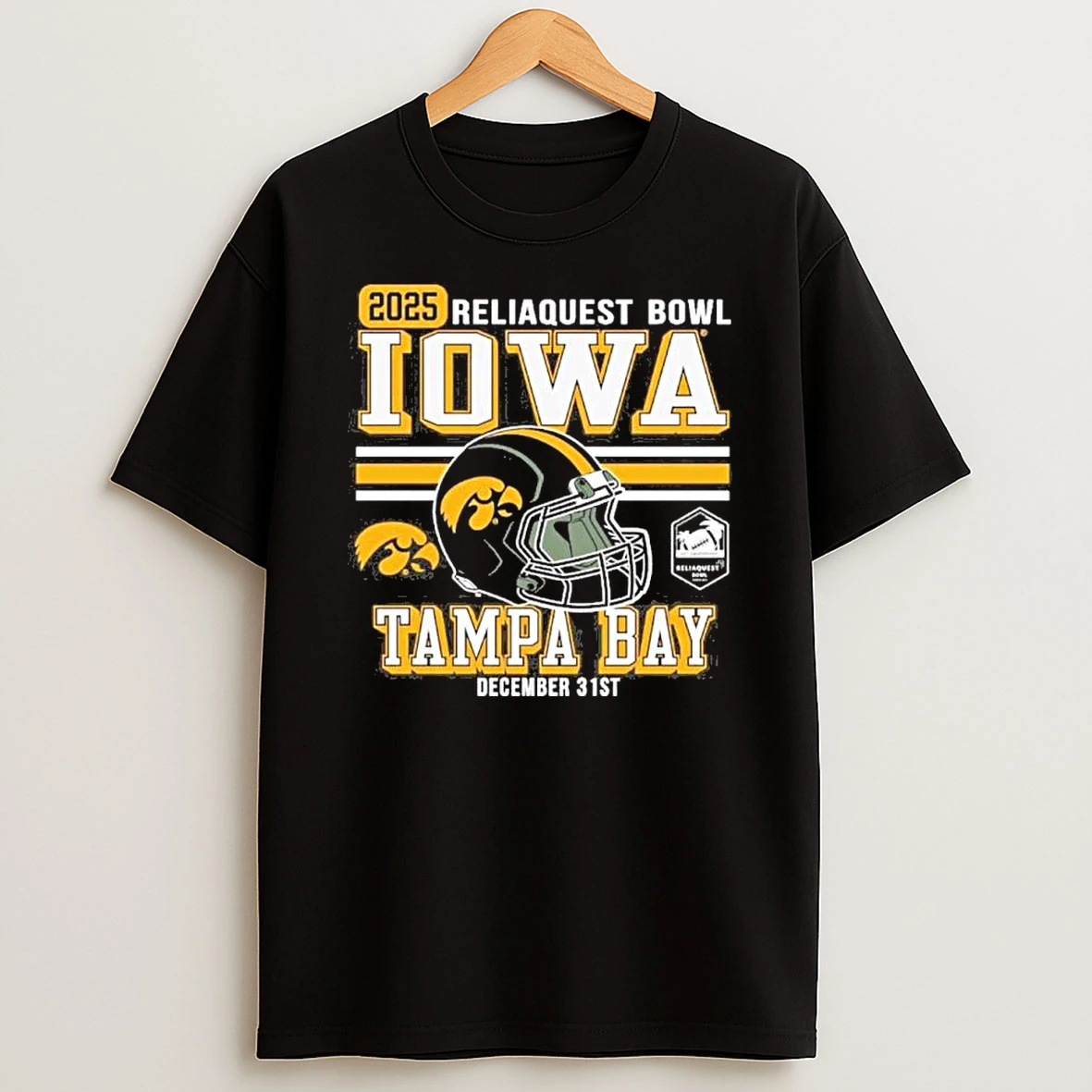University Of Iowa Hawkeyes Football 2025 Reliaquest Bowl Bound Shirts