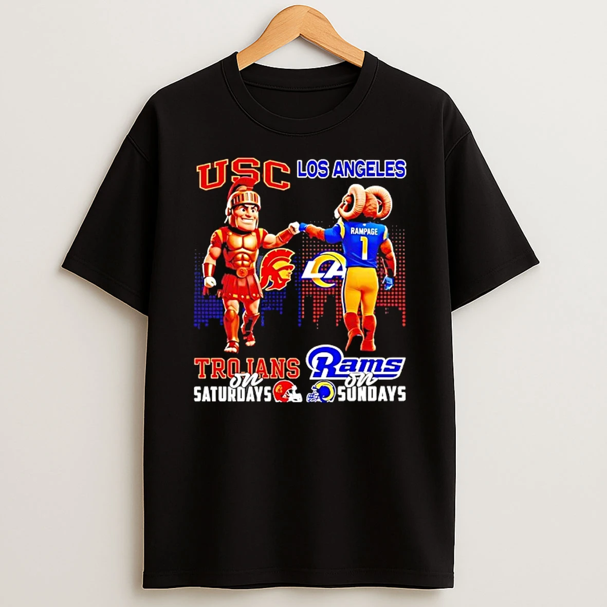 Usc Trojans On Saturdays Los Angeles Rams On Sundays Mascot Shirts
