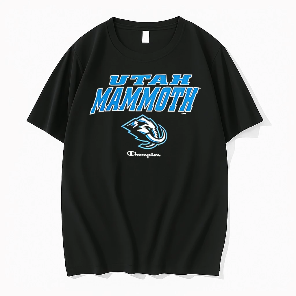 Utah Mammoth Champions Ice Hockey Logo Shirts