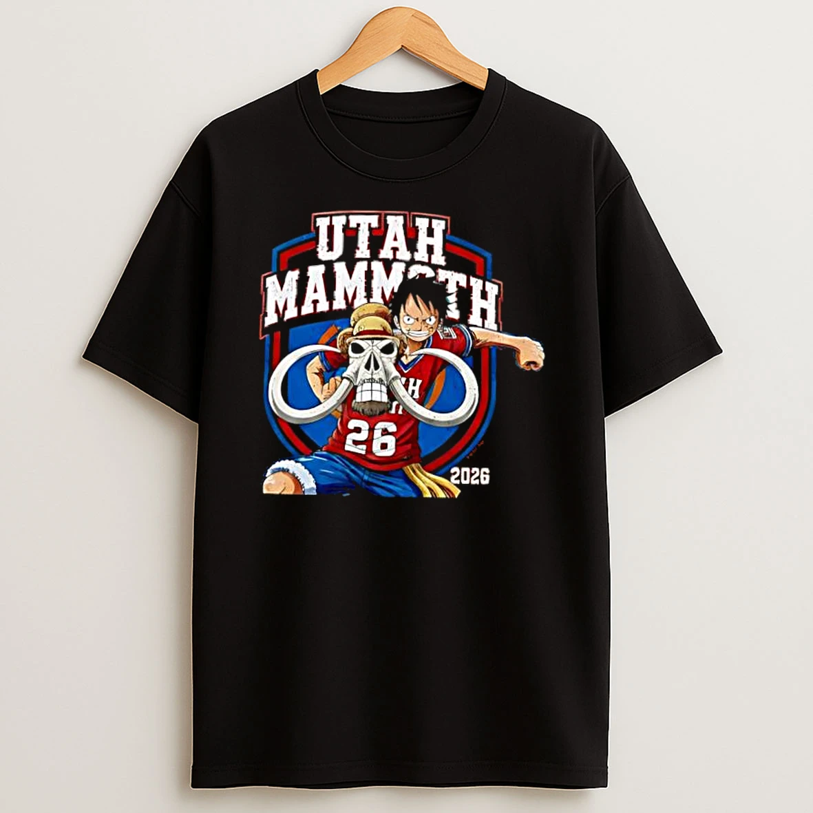 Utah Mammoth One Piece 2026 Luffy Shirts