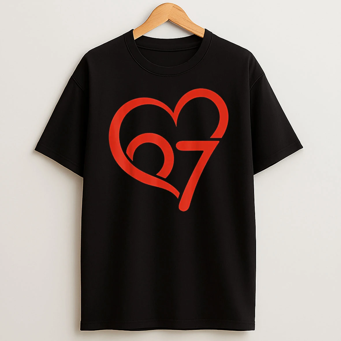 Valentines Day 67 Meme 67th Birthday 6 7 Valentine Heart Shirts