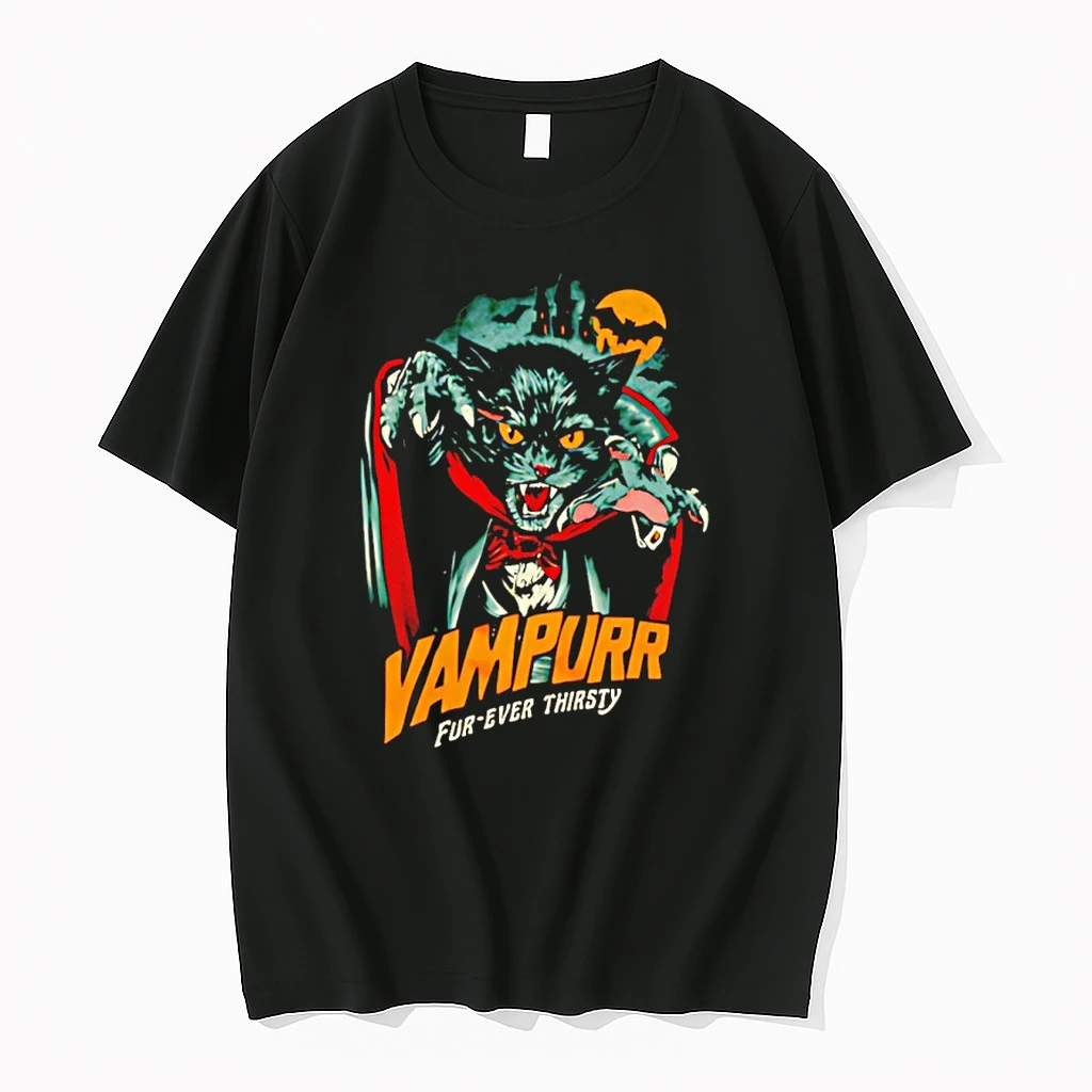 Vampurr Cat Fur Ever Thirsty Shirts