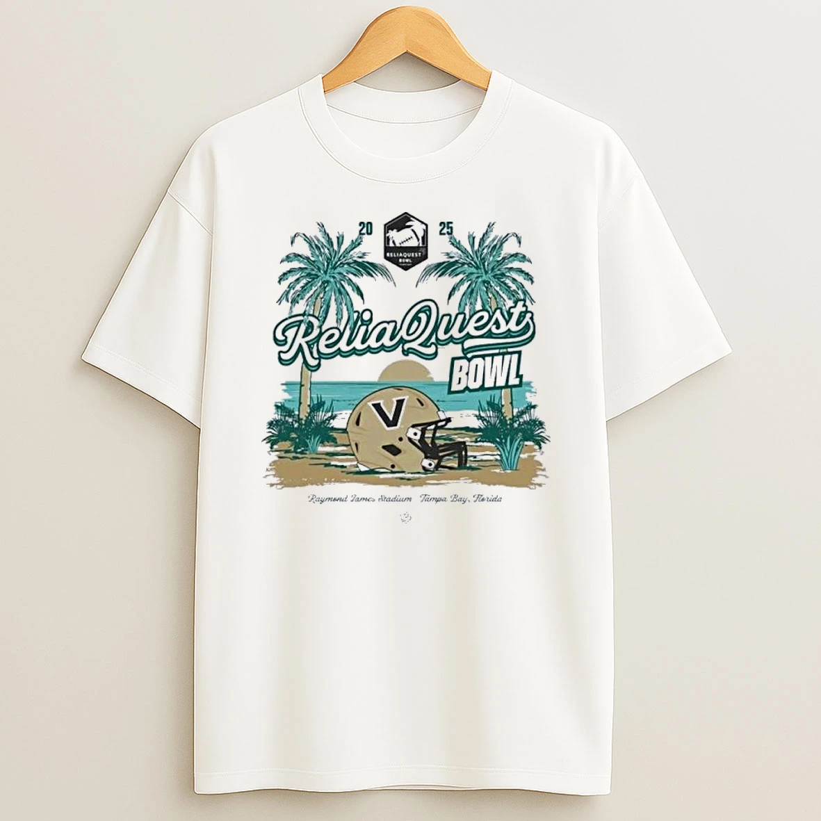 Vanderbilt Commodores 2025 Reliaquest Bowl Beach Helmet Shirts