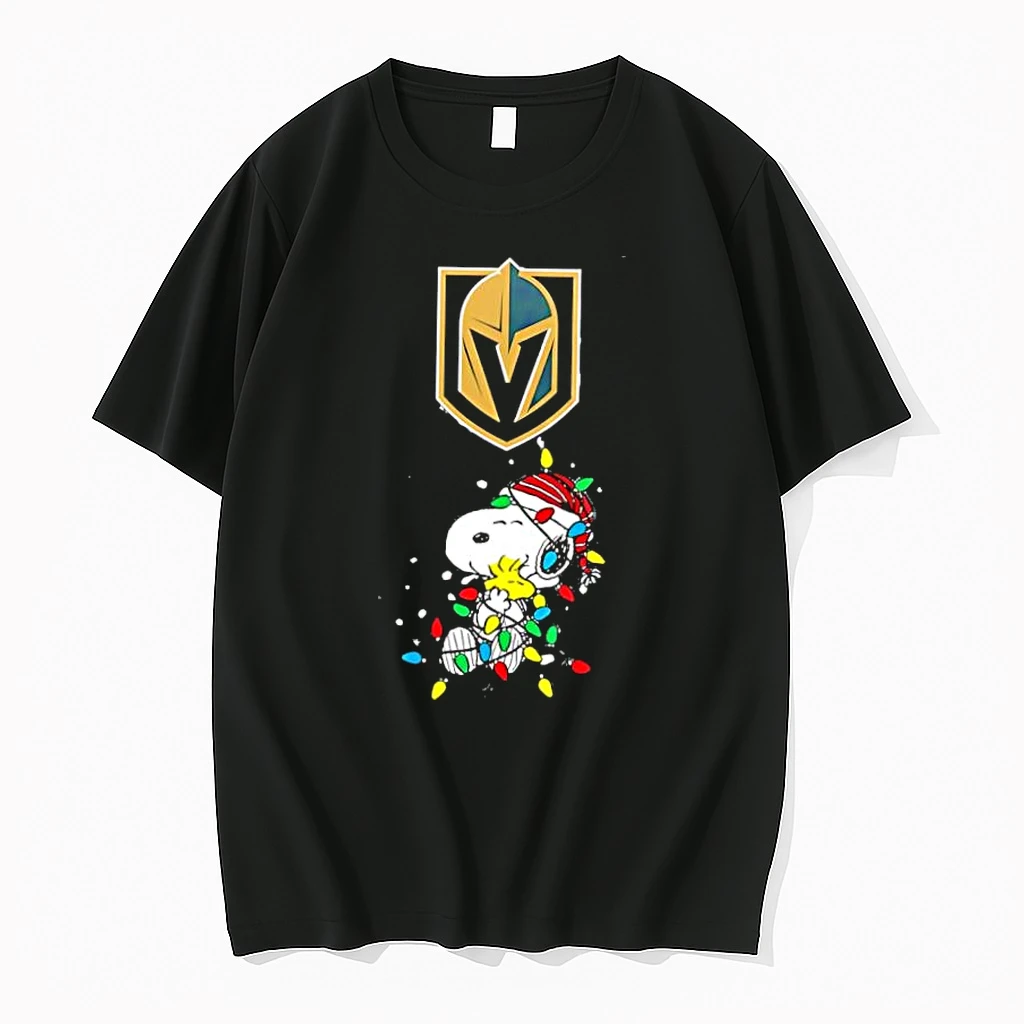 Vegas Golden Knights Peanuts Christmas Night 2025 Special Holiday Shirts