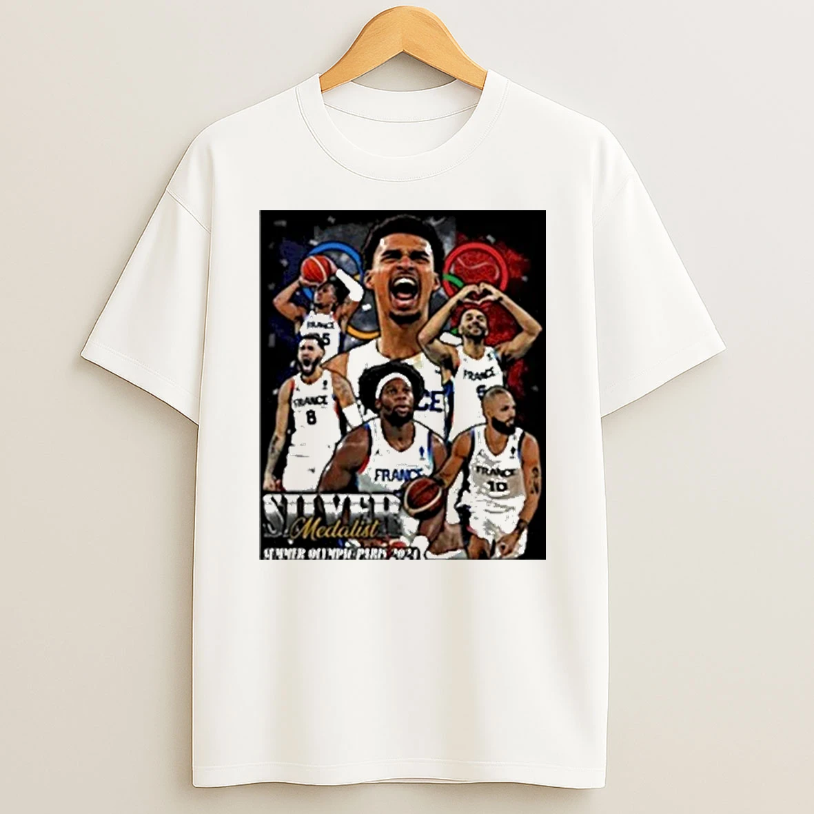 Victor Wembanyama Silver Medalist Tour 2025 Shirts