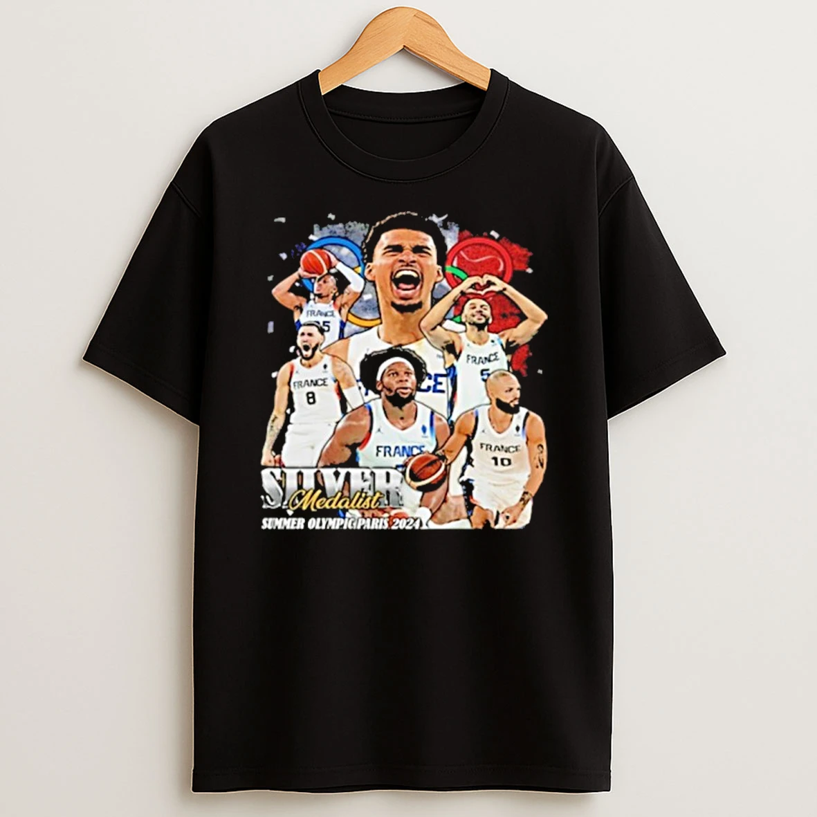 Victor Wembanyama Silver Medalist Graphic Shirts