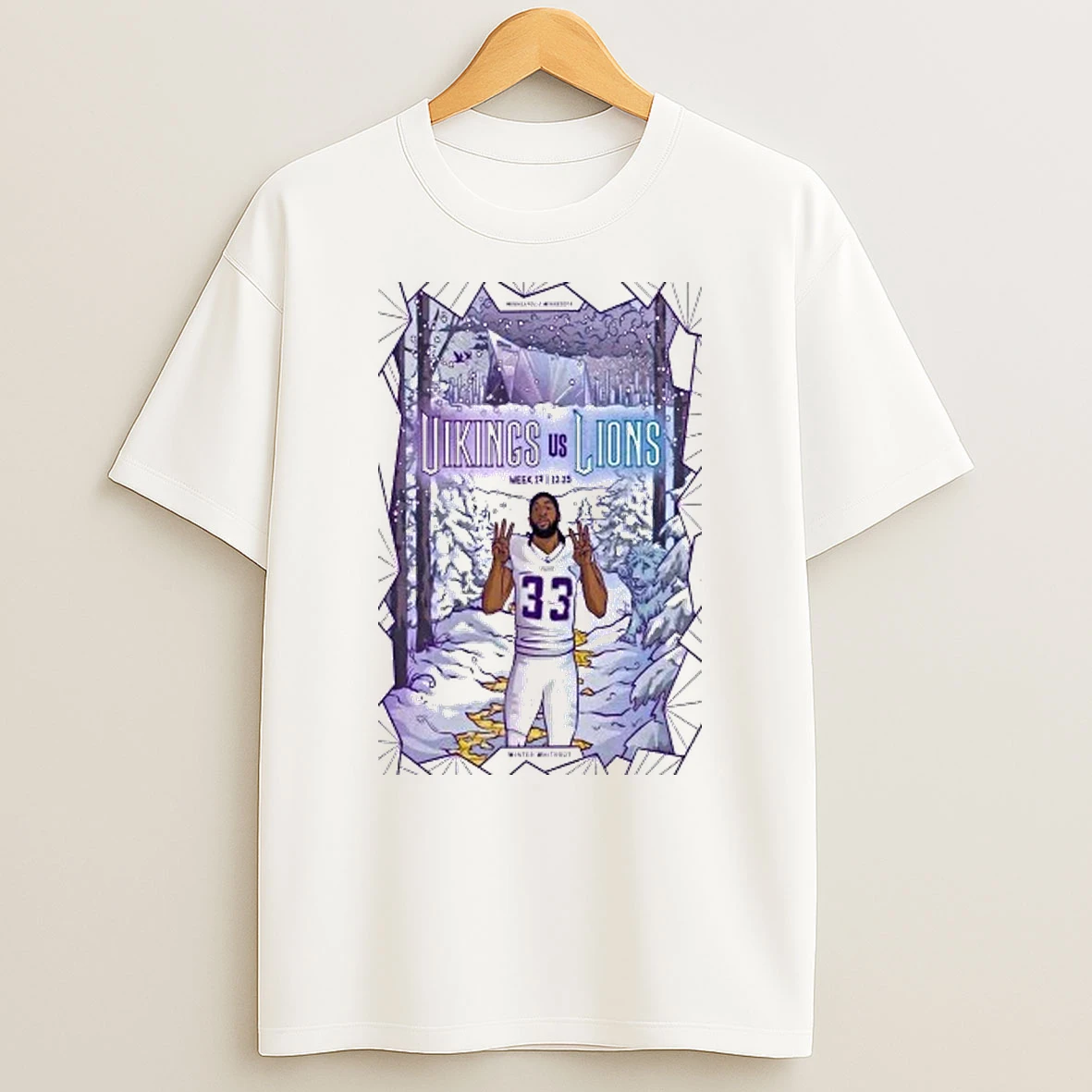 Vikings Vs Lions Dec 25 2025 Minneapolis Minnesota Shirts