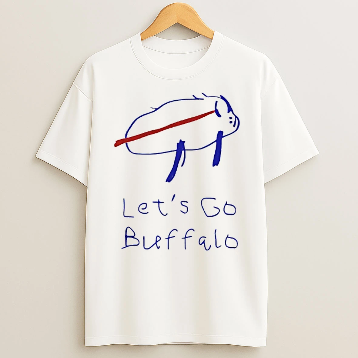 Vintage Buffalo Football Lets Go Logo Shirts