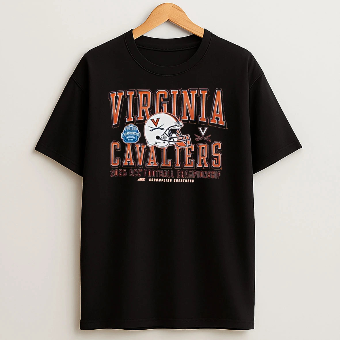 Virginia Cavaliers 2025 Acc Football Championship Helmet Shirts