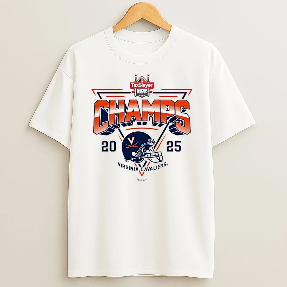 Virginia Cavaliers 2025 Taxslayer Gator Bowl Champions Shirts