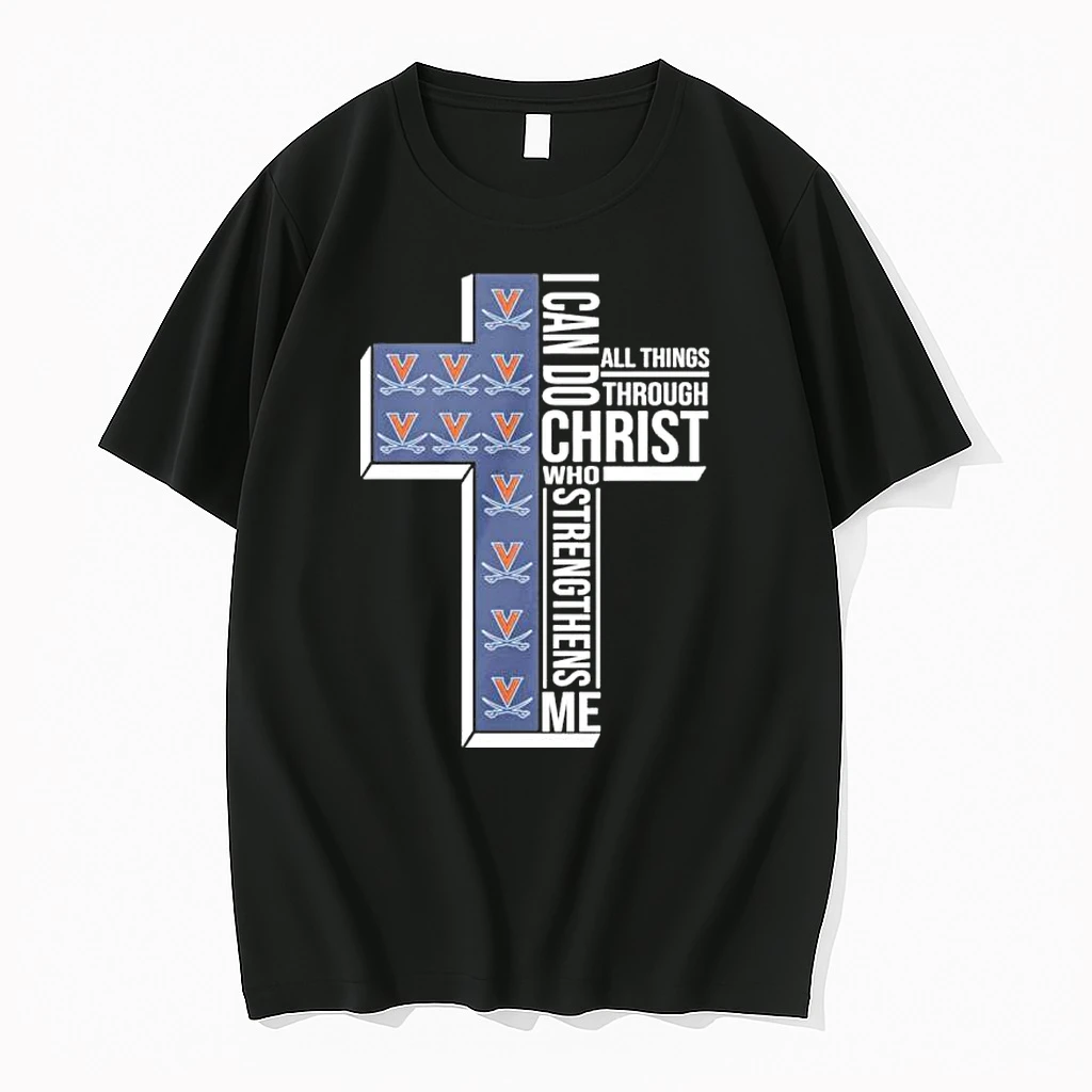 Virginia Cavaliers Basketball Logo I Can Do All Things Through Christ Who Strengthens Me Shirts