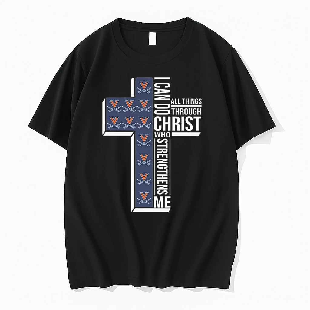 Virginia Cavaliers I Can Do All Things Through Christ Who Strengthens Me Cross 2026 Shirts
