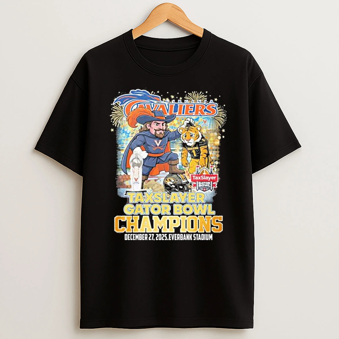 Virginia Cavaliers Mascot Gator Bowl Champions Shirts