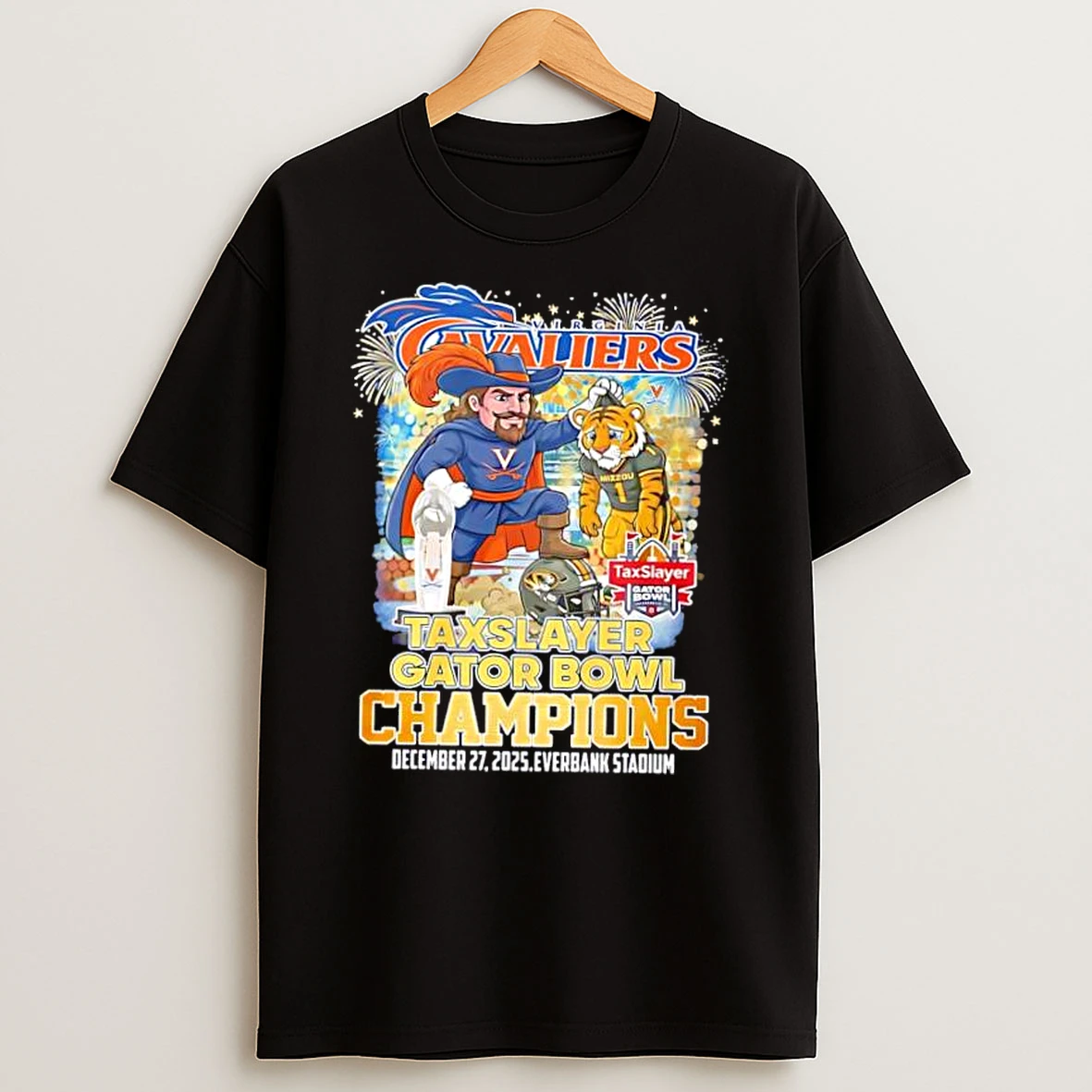 Virginia Cavaliers Taxslayer Gator Bowl Champions 2025 Shirts