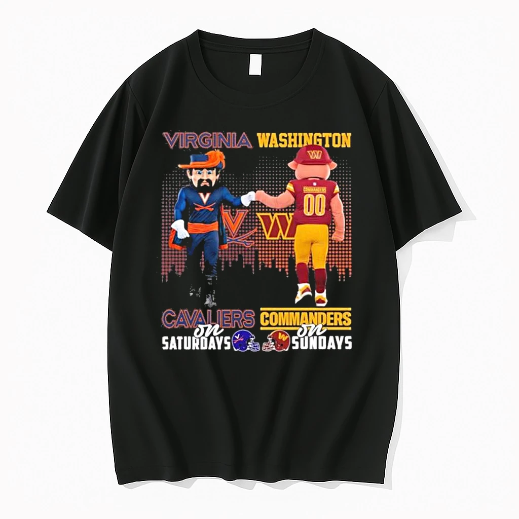 Virginia Cavaliers Vs Washington Commanders Mascot On Saturdays And On Sundays Shirts