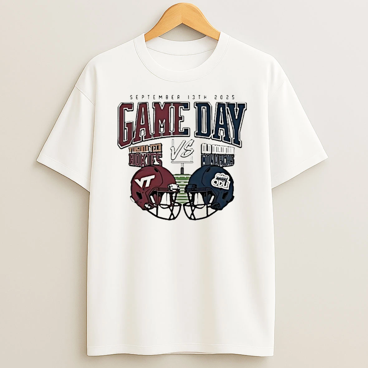 Virginia Tech Hokies Vs Old Dominion Monarchs 2025 Gameday Shirts